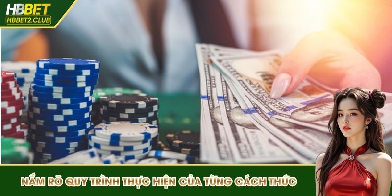 Nắm rõ quy trình thực hiện của từng cách thức